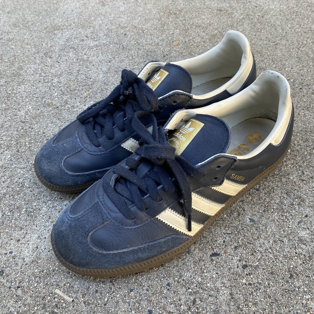 adidas Samba Shoes Navy Blue Size US 8 Men's (Womens US 9)